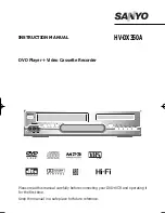 Sanyo HV-DX350A Instruction Manual preview
