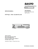 Preview for 1 page of Sanyo HV-DX350A Service Manual