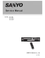 Sanyo HV-DX3E Service Manual preview