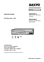 Sanyo HVR-DX610 Service Manual preview