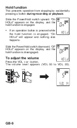 Предварительный просмотр 10 страницы Sanyo ICR-A181M Instruction Manual