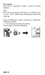 Предварительный просмотр 16 страницы Sanyo ICR-A181M Instruction Manual