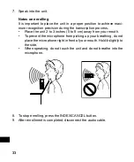 Предварительный просмотр 34 страницы Sanyo ICR-B150 Instruction Manual