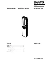 Preview for 1 page of Sanyo ICR-B175NX Service Manual