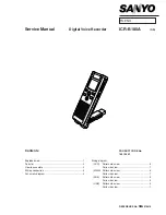 Sanyo ICR-B180A Service Manual preview