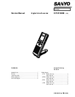 Sanyo ICR-B180NX Service Manual preview