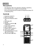 Preview for 2 page of Sanyo ICR-B29 Instruction Manual