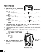 Preview for 14 page of Sanyo ICR-B5000 Instruction Manual