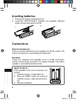 Preview for 4 page of Sanyo ICR-FP500 Instruction Manual