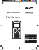 Sanyo ICR-FP550 Instruction Manual preview