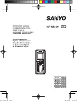 Sanyo ICR-NT300 Instruction Manual preview