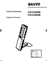 Preview for 1 page of Sanyo ICR-S240RM Instruction Manual