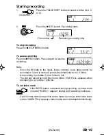 Предварительный просмотр 11 страницы Sanyo ICR-S240RM Instruction Manual