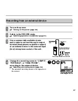 Preview for 67 page of Sanyo ICR-XPS01M - Xacti Digital Sound Recorder Instruction Manual