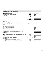 Preview for 107 page of Sanyo ICR-XPS01M - Xacti Digital Sound Recorder Instruction Manual