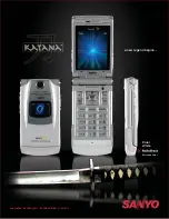 Предварительный просмотр 3 страницы Sanyo KATANA - Cell Phone - CDMA Specifications