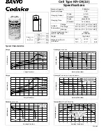 Sanyo KR-CH(2.0) Cadnica Specifications предпросмотр