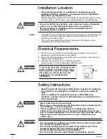 Предварительный просмотр 4 страницы Sanyo KS2432 Instruction Manual