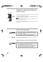 Предварительный просмотр 20 страницы Sanyo KS2432A Instruction Manual