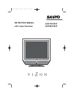 Sanyo LCD-15CA1Z Instruction Manual preview