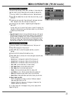 Preview for 31 page of Sanyo LCD-19E30A Owner'S Manual