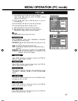 Предварительный просмотр 31 страницы Sanyo LCD-19K40 Instruction Manual