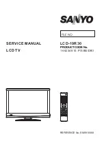 Sanyo LCD-19R30 Service Manual preview