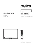 Sanyo LCD-19XR9DA Service Manual предпросмотр