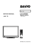 Sanyo LCD-22XR9DZ Service Manual preview