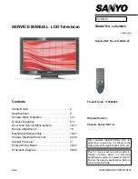 Sanyo LCD-24K40 Service Manual preview