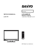 Sanyo LCD-24XR10F Service Manual preview