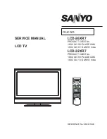 Sanyo LCD-26XR7 Service Manual preview