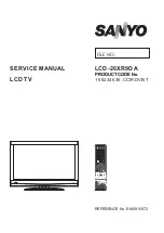 Preview for 1 page of Sanyo LCD-26XR9DA Service Manual