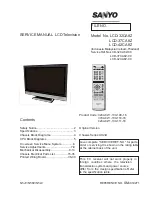 Sanyo LCD-32CA8Z Service Manual preview