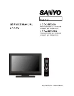 Sanyo LCD-32E30A Service Manual preview