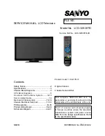 Sanyo LCD-32K30TD Service Manual preview