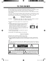 Preview for 3 page of Sanyo LCD-32K40 Owner'S Manual