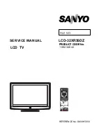 Sanyo LCD-32XR56DZ Service Manual preview