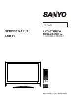 Sanyo LCD-37XR8DA Service Manual preview