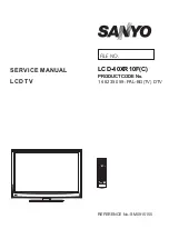 Sanyo LCD-40XR10F(C) Service Manual preview