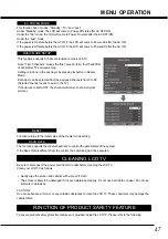 Preview for 47 page of Sanyo LCD-42E30FA Instruction Manual