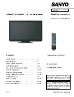 Preview for 1 page of Sanyo LCD-42K40TD Service Manual