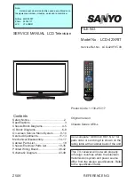 Preview for 1 page of Sanyo LCD-42XF8T Service Manual