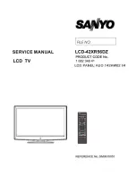 Sanyo LCD-42XR56DZ Service Manual preview