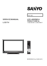 Sanyo LCD-42XR9DA Service Manual preview