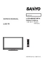 Sanyo LCD-46XAZ10FH Service Manual preview