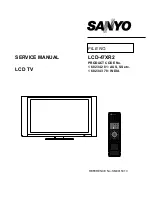 Sanyo LCD-47XR2 Service Manual предпросмотр