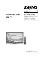 Sanyo LCD-DP42410 Service Manual preview