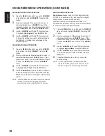 Preview for 18 page of Sanyo LCD42E40W User Manual