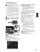 Preview for 69 page of Sanyo LCD42E40W User Manual